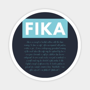 Swedish Fika Definition Sweden Coffee break Magnet